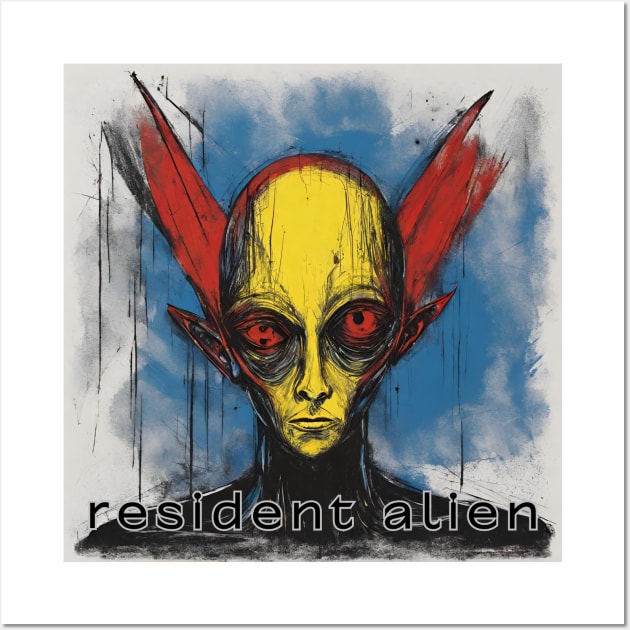 resident alien Wall Art by yzbn_king